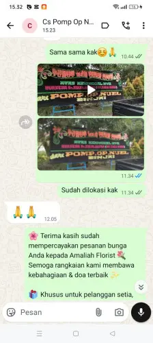 Testimonial Papan Bunga wua-wua