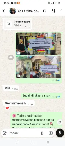 Testimonial Papan Bunga wua-wua