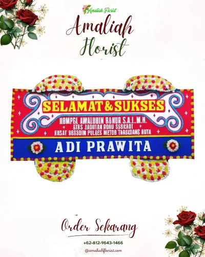 Karangan Bunga Ucapan Selamat wua-wua